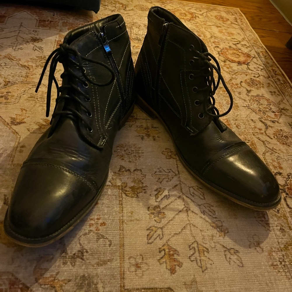 Steve Madden Men’s ankle boots, black, size 12